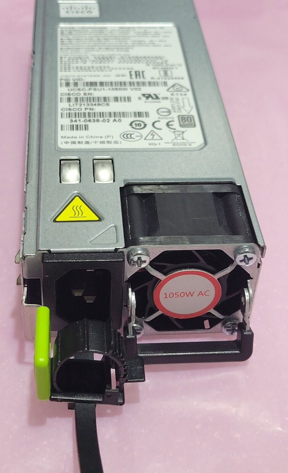 CISCO Genuine UCSC-PSU1-1050W V02 341-0638-02 A0 1050 Watt Power Supply
