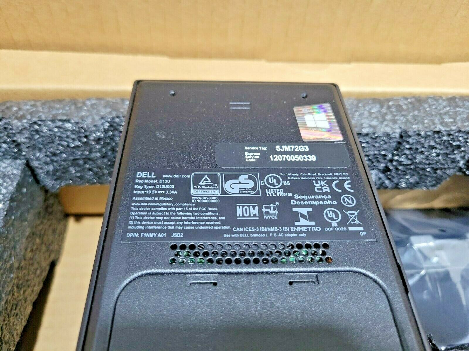 Dell Optiflex 3090 Ultra(USFF)i5-1145G7 2.60GHZ 8GB 256GB SSD Window 10 Pro wifi