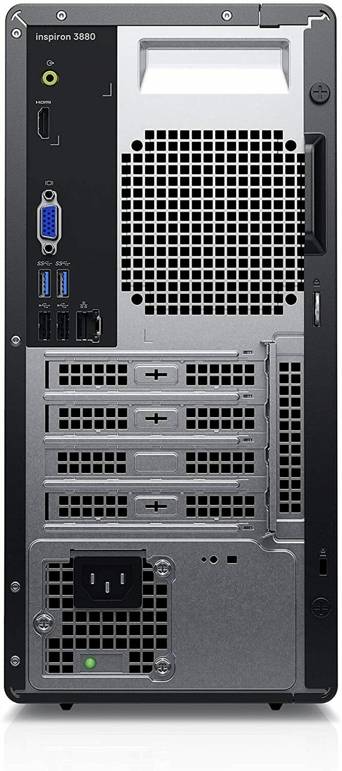 Dell Inspiron 3880 Tower Computer i3-10100 3.6GHZ 8GB 256GB SSD DVDRW Win10 Wifi