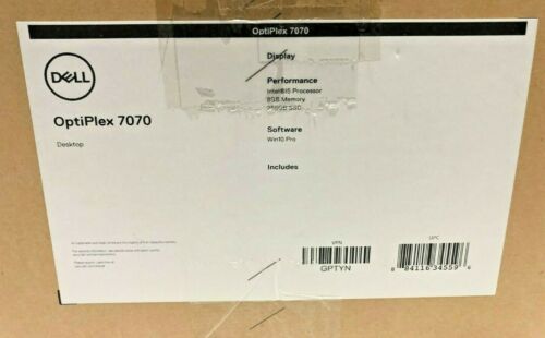 Dell OptiPlex 7070 Ultra(USFF)i5-8265U 1.60GHZ 8GB 256GB SSD Windows 10 Pro wifi