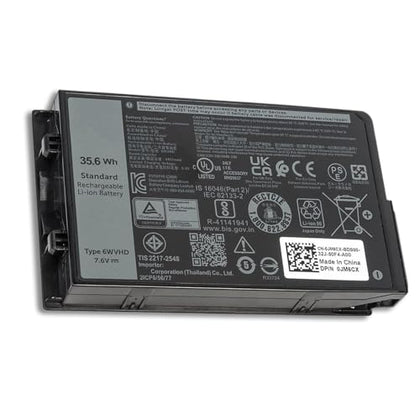 Genuine Dell 6WVHD / JM6CX Battery 7.6V 4457mAh 35.6Wh for Latitude 7230 Rugged Extreme Tablet – Brand New