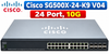 Cisco SG500X-24-K9 V04 24 port 10G switch with Ears