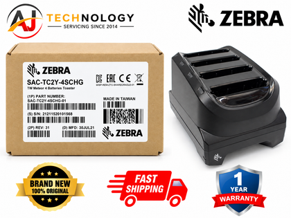 Genuine Zebra SAC-TC2Y-4SCHG-01 4-Slot Battery Charger for TC21 TC26 – Brand New
