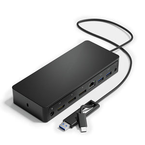 Dell D6000 Universal Dock – USB-C/USB 3.0 Docking Station with 4K Display Support, 130W Adapter, and Power Delivery- Brand New