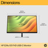 HP E24u G5 24" Class Full HD LCD Monitor Display Output - HDMI/Display Port/USB-C Manufacture warranty available until Nov 2027