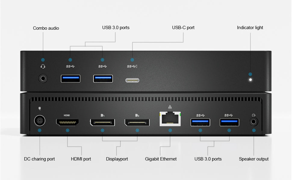 Dell D6000 Universal Dock – USB-C/USB 3.0 Docking Station with 4K Display Support, 130W Adapter, and Power Delivery- Brand New