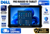 (Open Box) Dell Pro Rugged 10 Tablet RA00260  Intel Core Ultra 5 236V 4.70GHZ 16GGB 512GB NVMe Touch Screen, Windows 11 Pro – 1 Year Warranty