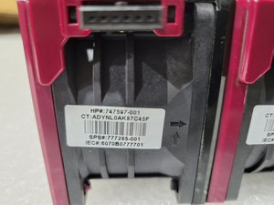 Lot of 4 Genuine HP DL380 G9 Server Cooling Fan 747597-001