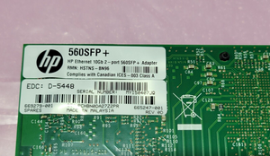 HP Ethernet 10GB 2-Port 560SFP Adapter Card - 669279-001