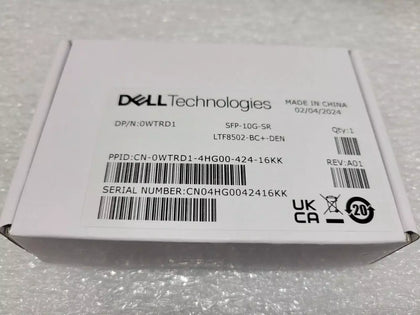0WTRD1 Dell SFP-10G-SR 10Gbps SFP+ Transceiver 0WTRD1 Manufacture date Feb 2024