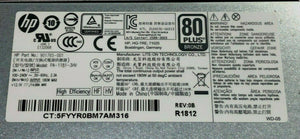 Genuine HP ProDesk 600 G3 SFF 180 Watt Power Supply 901765-003 901765-001