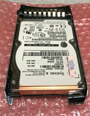 IBM LENOVO 42D0637 300GB 10K 2.5" 6Gb/s SAS Hard Drive with Caddy