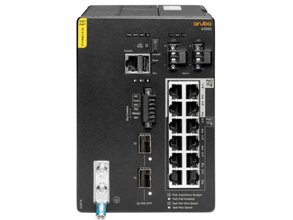JL817A HPE Aruba CX 4100i 12G CL4/6 POE 2SFP+ DIN Ethernet Switch