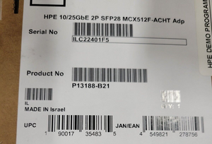 P13188-B21 MLX MCX512F 10/25GBE 2P SFP28 ADPTR P13188-B21