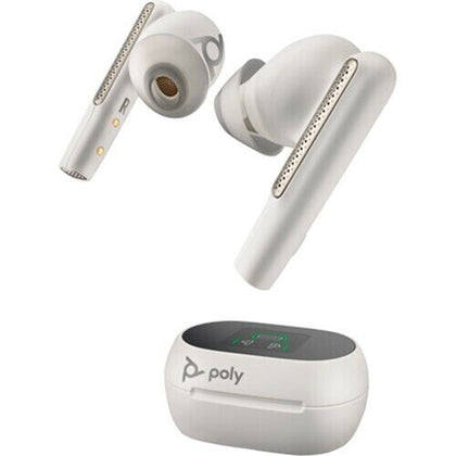 HP Poly VFree 60+ UC WHITE Earbuds +BT700A+TSCHC- Brand New