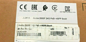 JL261A#ABA HPE Aruba 2930F 24G PoE+ 4SFP+ Switch JL261A