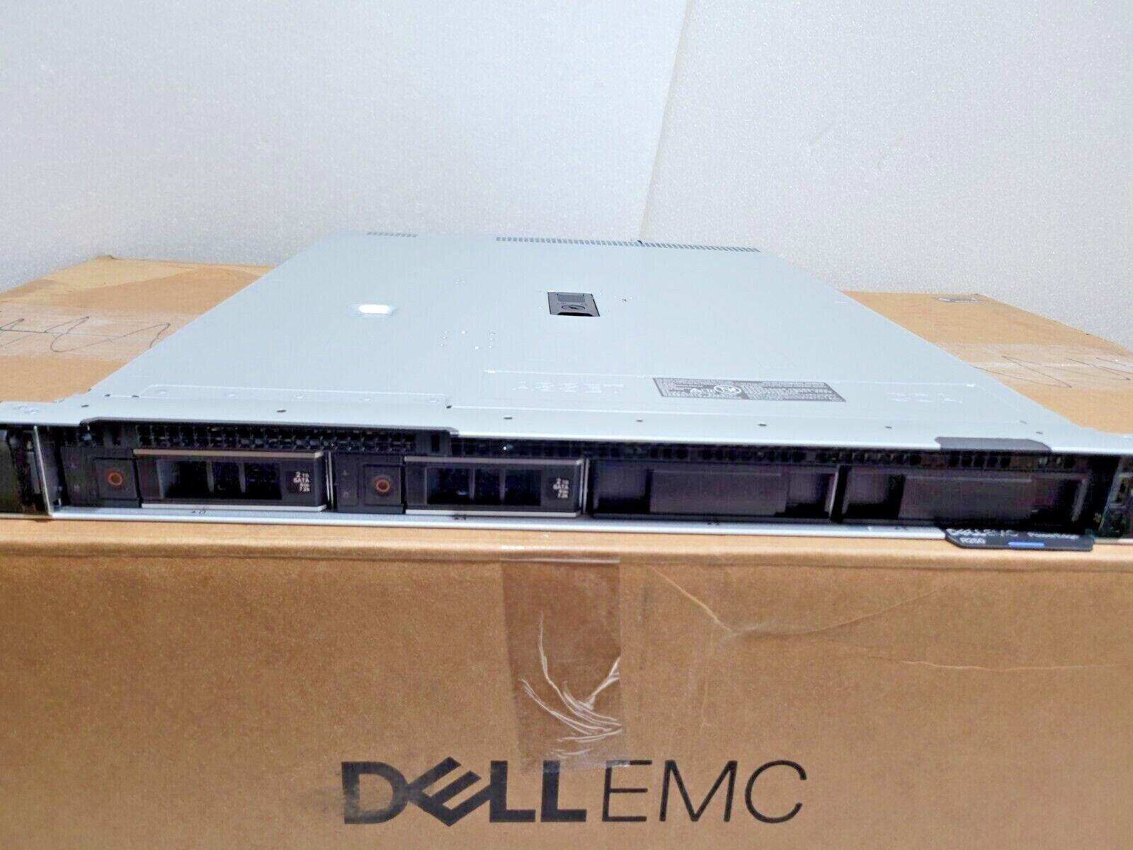 Poweredge R250 Back Dell PowerEdge R250 1U Server Xeon E-2314 4C 16GB 2x 2TB SATA H330 PSW