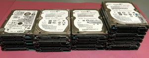 22x Laptop Hard Drives 500GB 7200rpm 2.5"-Read