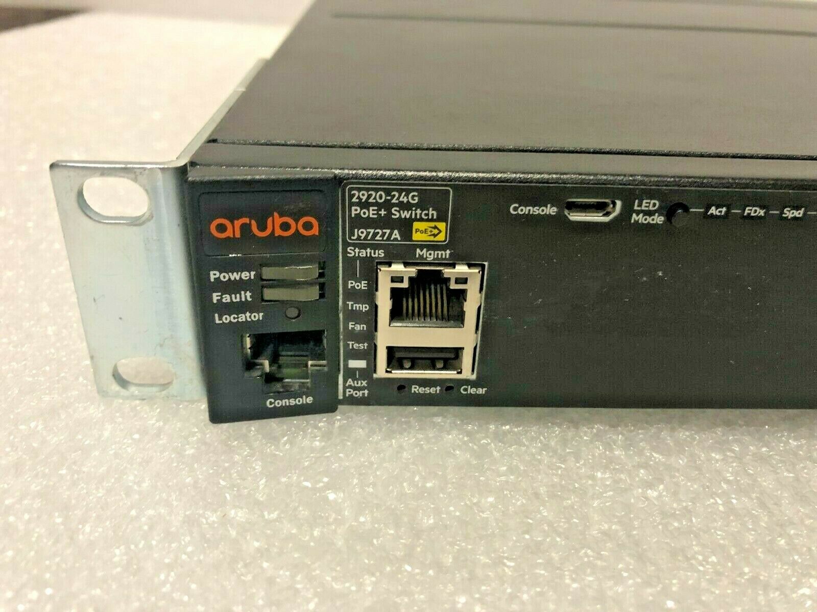 Hp J9727a Module Aruba/HP 2920 24G 24 Port POE+ Rack Mountable Gigabit Ethernet Switch