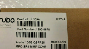 JL309A Aruba 100G QSFP28 MPO SR4 MMF XCVR - JL309A- New open Box