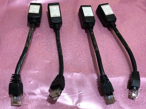 4 x Genuine Avocent Cyclades RJ-45F to RJ-45M Crossover Converter 540-782-501