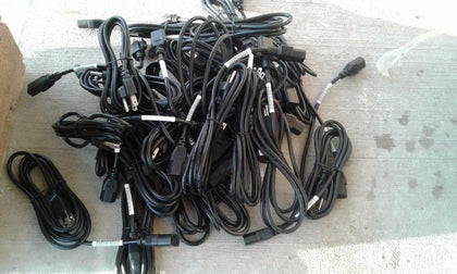 30x 6Ft US 3-Prong to IEC-320 C-13 Power Cord Cable for Computer Monitor Printer