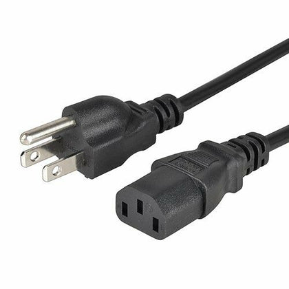 6Ft US 3-Prong to IEC-320 C-13 Power Cord Cable for Computer Monitor Printer